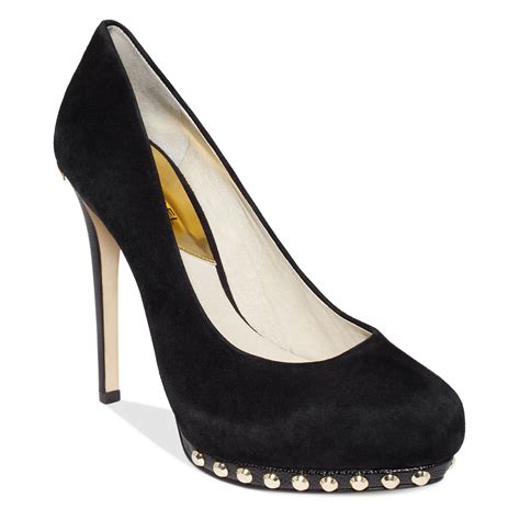 michael kors parker pumps|michael kors black suede pumps.